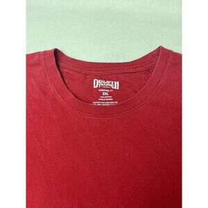 Duluth Trading Co. Short Sleeve Longtail T 100% Cotton Red T-Shirt Size 2XL
